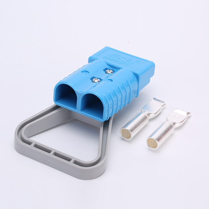 350A圣恩迪插頭連接器 藍色 正面 輔助插拔拉手 示意圖1.jpg